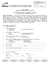 DEP Form 62-713.900(1) Application for Permit to Construct or Operate a Stationary Soil Treatment Facility - Florida, Page 2