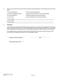 DEP Form 62-701.900(36) Certification of Economic Feasibility to Process C&amp;d Debris Prior to Disposal - Florida, Page 2