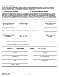 DEP Form 62-701.900(28) Closure Cost Estimating Form for Solid Waste Facilities - Florida, Page 2