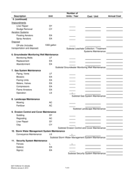DEP Form 62-701.900(28) Closure Cost Estimating Form for Solid Waste Facilities - Florida, Page 7