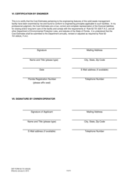 DEP Form 62-701.900(28) Closure Cost Estimating Form for Solid Waste Facilities - Florida, Page 9