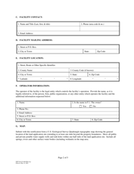 DEP Form 62-660.806(1)(G) Disposal of Fresh Citrus Fruit Wash Water General Permit Notification Form - Florida, Page 2
