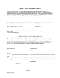 DEP Form 62-660.806(1)(G) Disposal of Fresh Citrus Fruit Wash Water General Permit Notification Form - Florida, Page 5