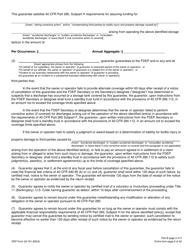 DEP Form 62-761.900(3) Part B &quot;Storage Tank Guarantee&quot; - Florida, Page 2