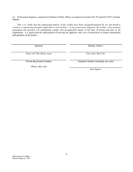 DEP Form 62-673.900(3) Hosphogypsum Stack System Closure Permit Application - Florida, Page 5