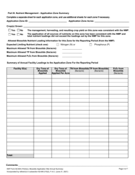 DEP Form 62-640.210(2)(C) Biosolids Application Site Annual Summary - Florida, Page 4