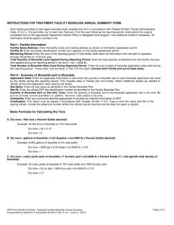 DEP Form 62-640.210(2)(B) Treatment Facility Biosolids Annual Summary - Florida, Page 3
