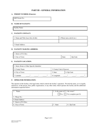 DEP Form 62-660.900(6) Notification Form to Use the General Permit for Sand and Limestone Mines - Florida, Page 2