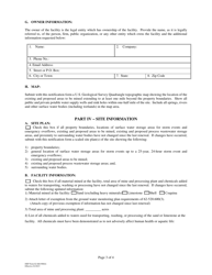 DEP Form 62-660.900(6) Notification Form to Use the General Permit for Sand and Limestone Mines - Florida, Page 3