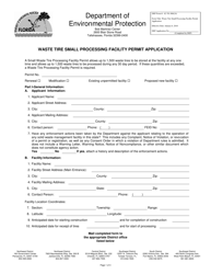 DEP Form 62-701.900(24) &quot;Waste Tire Small Processing Facility Permit Application&quot; - Florida