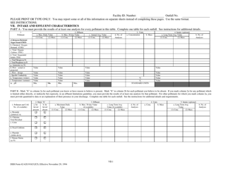 DEP Form 62-620.910(5) (2CS) Wastewater Application for Permit to Discharge Process Wastewater From New or Existing Industrial Wastewater Facilities to Surface Waters - Florida, Page 24