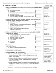 Form MC14A Qualified Low-Income Medicare Beneficiary (Qmb), Specified Low-Income Medicare Beneficiary (Slmb), and Qualifying Individuals(Qi) Application - California, Page 2
