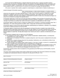 DEP Form 62-761.900(3) Part N Storage Tank Local Government Guarantee Without Standby Trust Made by Local Government - Florida, Page 2
