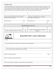 Form 62B-56.900(5) Permit Transfer Agreement - Florida, Page 2