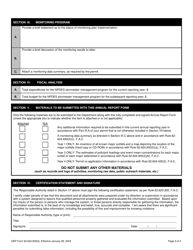 DEP Form 62-624.600(2) Annual Report Form for Individual Npdes Permits for Municipal Separate Storm Sewer Systems - Florida, Page 5