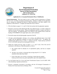 Document preview: Form 1 Application for a Conceptual Reclamation Plan or Modification - Florida