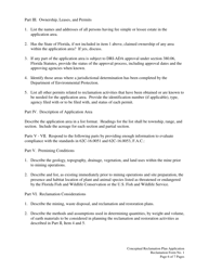 Form 1 Application for a Conceptual Reclamation Plan or Modification - Florida, Page 6