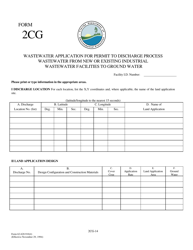 DEP Form 62-620.910(4) (2CG) Wastewater Application for Permit to Discharge Process Wastewater From New or Existing Industrial Wastewater Facilities to Ground Water - Florida, Page 14
