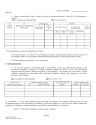 DEP Form 62-620.910(4) (2CG) Wastewater Application for Permit to Discharge Process Wastewater From New or Existing Industrial Wastewater Facilities to Ground Water - Florida, Page 16