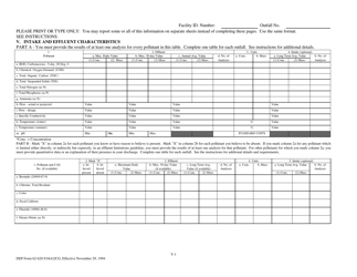 DEP Form 62-620.910(4) (2CG) Wastewater Application for Permit to Discharge Process Wastewater From New or Existing Industrial Wastewater Facilities to Ground Water - Florida, Page 20