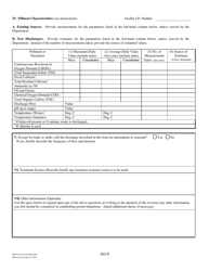DEP Form 62-620.910(6) (2EG) Application for Permit to Discharge Non-process Wastewater to Ground Waters - Florida, Page 6