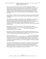 DEP Form 62-730.900(5)(C) Hazardous Waste Transporter Liability Surety Bond - Florida, Page 2