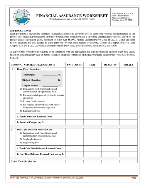 Form 62B-56.900(2)  Printable Pdf