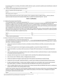 DEP Form 62-604.300(3)(B) Notification of Completion of Construction for a Domestic Wastewater Collection/Transmission System - Florida, Page 2