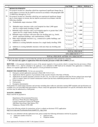 DEP Form 73-100 Permit Fee Worksheet - Florida, Page 2