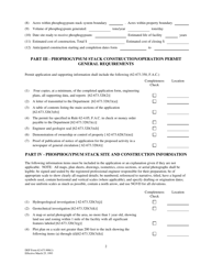 DEP Form 62-673.900(1) &quot;Phosphogypsum Stack System Construction/Operation Permit Application&quot; - Florida, Page 2