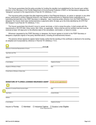 DEP Form 62-701.900(5)(D) Solid Waste Management Facility Insurance Certificate - Florida, Page 2