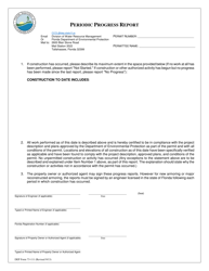 Document preview: DEP Form 73-111 Periodic Progress Report - Florida