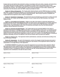 DEP Form 62-730.900(4)(E) Hazardous Waste Facility Trust Fund Agreement to Demonstrate Financial Assurance - Florida, Page 4