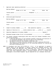 DEP Form 62-713.900(2) Notification of Intent to Use a General Permit to Construct or Operate a Mobile Soil Treatment Facility - Florida, Page 3
