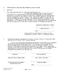 DEP Form 62-713.900(2) Notification of Intent to Use a General Permit to Construct or Operate a Mobile Soil Treatment Facility - Florida, Page 4