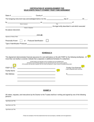 DEP Form 62-701.900(5)(H) Solid Waste Facility Standby Trust Fund Agreement - Florida, Page 5