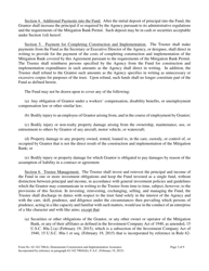 Form 62-342.700(4) Mitigation Bank Trust Fund Agreement to Demonstrate Construction and Implementation Financial Assurance - Florida, Page 3
