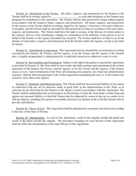 Form 62-342.700(4) Mitigation Bank Trust Fund Agreement to Demonstrate Construction and Implementation Financial Assurance - Florida, Page 6