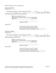 Form 62-342.700(4) Mitigation Bank Trust Fund Agreement to Demonstrate Construction and Implementation Financial Assurance - Florida, Page 8