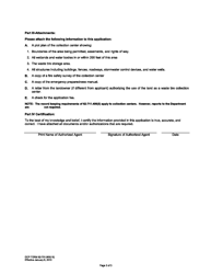 DEP Form 62-701.900(25) Waste Tire Collection Center Permit Application - Florida, Page 3