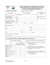 DEP Form 62-620.910(3) (2B) Application for Permit to Discharge Wastewater Concentrated Animal Feeding Operations and Aquatic Animal Production Facilities - Florida, Page 2