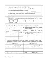 DEP Form 62-620.910(3) (2B) Application for Permit to Discharge Wastewater Concentrated Animal Feeding Operations and Aquatic Animal Production Facilities - Florida, Page 4