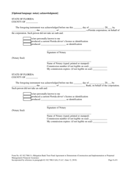 Form 62-342.700(11) Mitigation Bank Trust Fund Agreement to Demonstrate (Construction and Implementation or Perpetual Management) Financial Assurance - Florida, Page 8