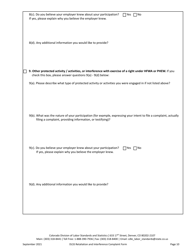 Retaliation and Interference Complaint Form - Colorado, Page 10