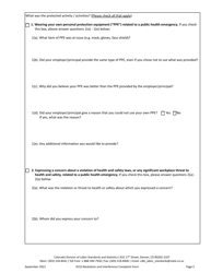Retaliation and Interference Complaint Form - Colorado, Page 5