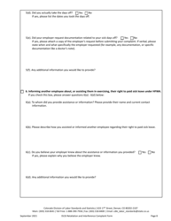 Retaliation and Interference Complaint Form - Colorado, Page 8