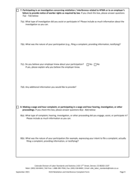Retaliation and Interference Complaint Form - Colorado, Page 9