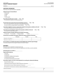 Facility Hardship Request - California, Page 3