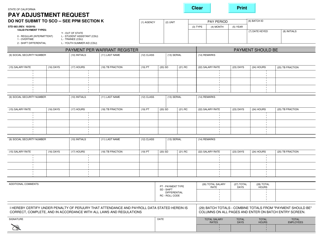 Document preview: Form STD683 Pay Adjustment Request - California