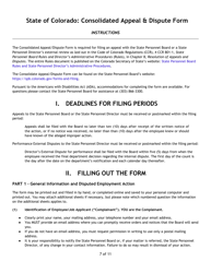 Consolidated Appeal &amp; Dispute Form - Colorado, Page 7